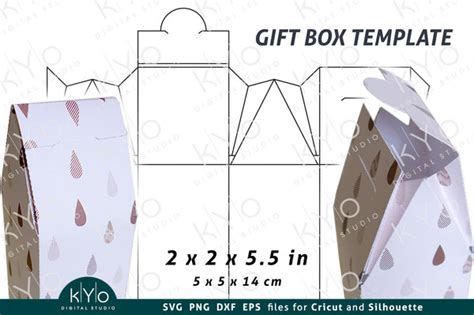 tall gift box template